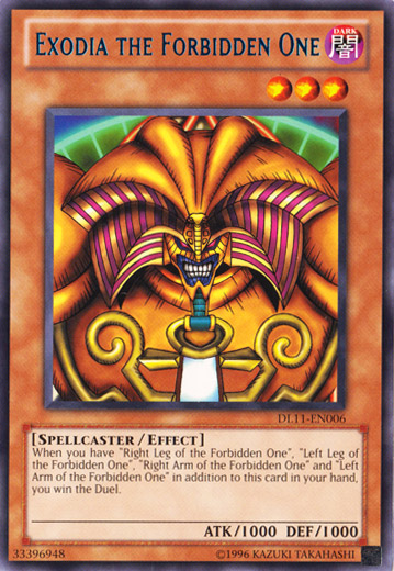 Exodia the Forbidden One (Blue) [DL11-EN006] Rare 