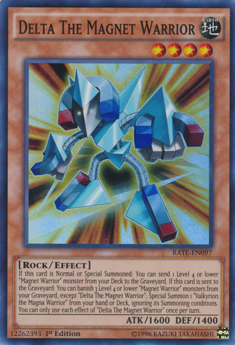Delta The Magnet Warrior [RATE-EN097] Super Rare 