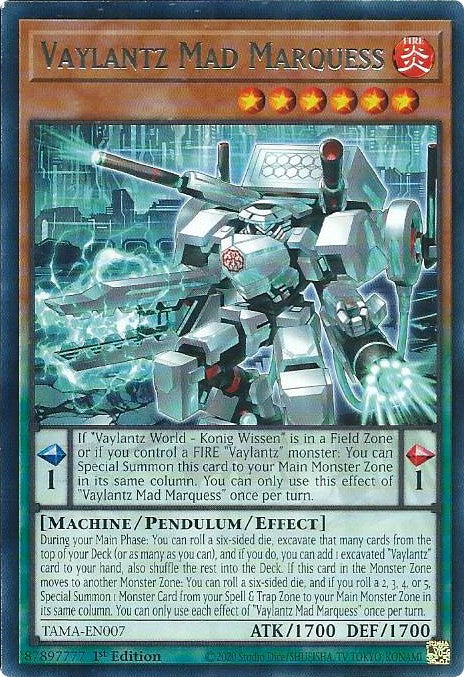 Vaylantz Mad Marquess [TAMA-EN007] Rare 