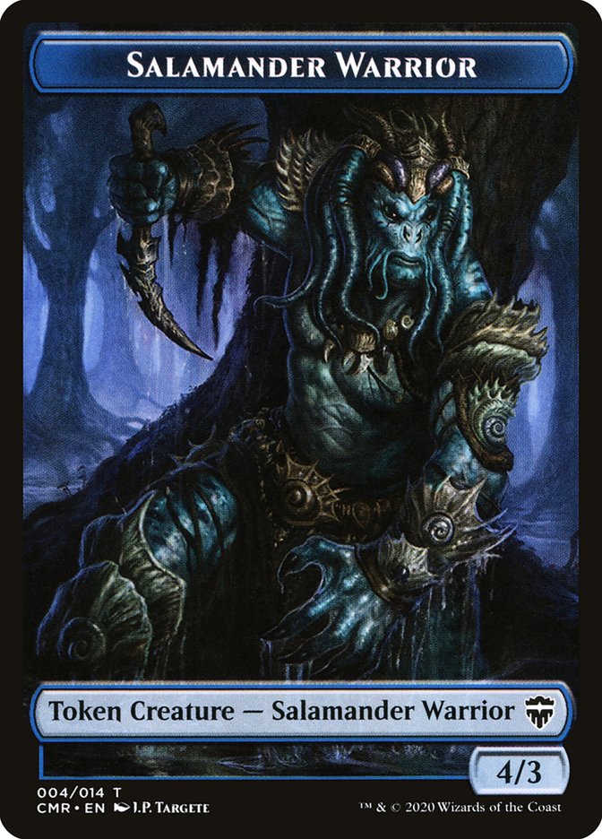 Salamander Warrior // The Monarch Double-Sided Token [Commander Legends Tokens] 