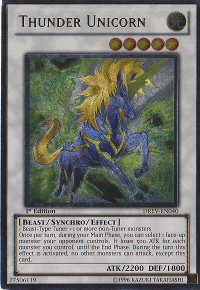 Thunder Unicorn [DREV-EN040] Ultimate Rare 