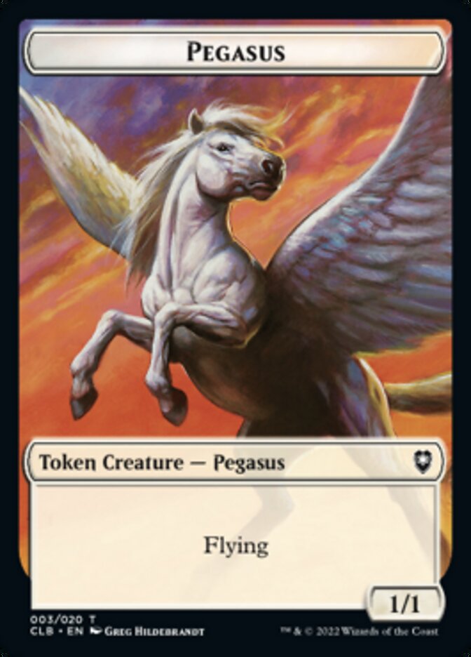 Pegasus Token [Commander Legends: Battle for Baldur's Gate Tokens] 