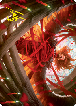 Sigarda's Imprisonment Art Card (Gold-Stamped Signature) [Innistrad: Crimson Vow Art Series] 