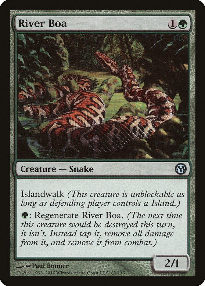 River Boa [Duels of the Planeswalkers] 