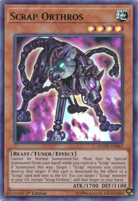 Scrap Orthros [DUOV-EN067] Ultra Rare 