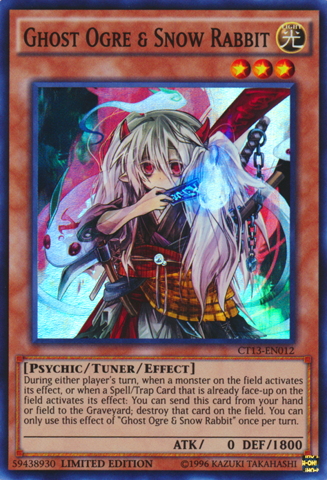 Ghost Ogre &amp; Snow Rabbit [CT13-EN012] Super Rare 