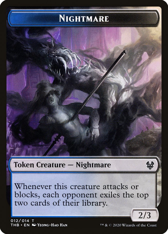 Nightmare Token [Theros Beyond Death Tokens] 