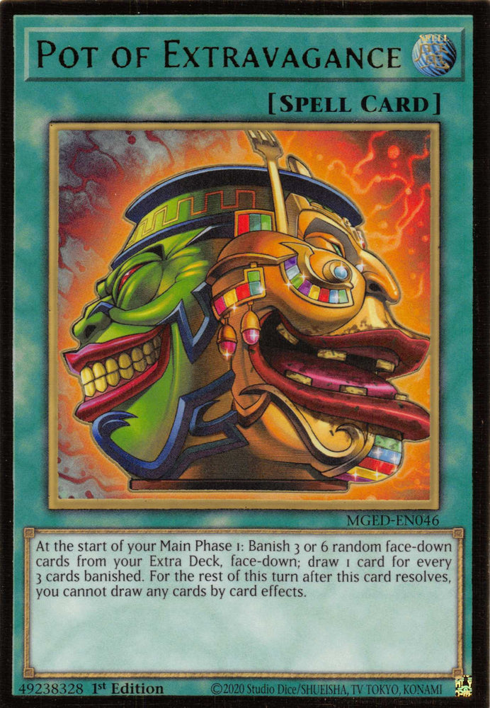 Pot of Extravagance [MGED-EN046] Gold Rare 