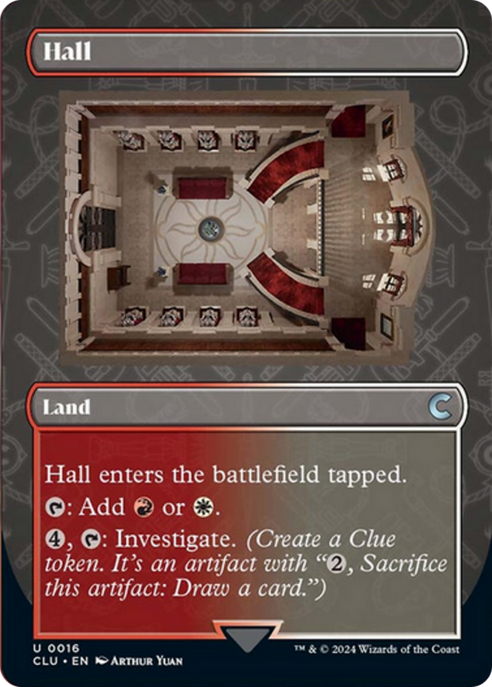 Hall (Borderless) [Ravnica: Clue Edition] 