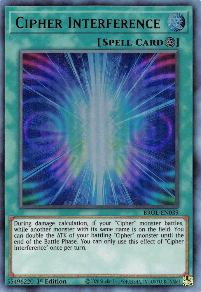 Cipher Interference [BROL-EN039] Ultra Rare 