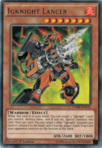 Igknight Lancer [CORE-EN032] Rare 