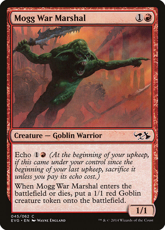 Mogg War Marshal (Elves vs. Goblins) [Duel Decks Anthology] 