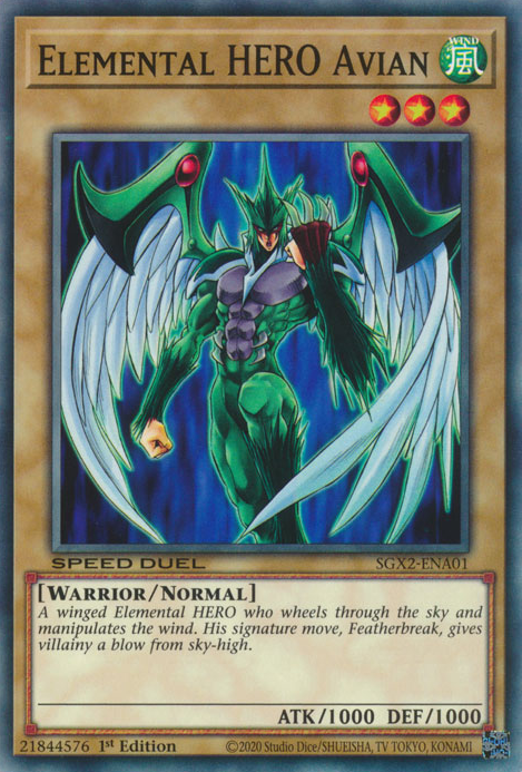 Elemental HERO Avian [SGX2-ENA01] Common 