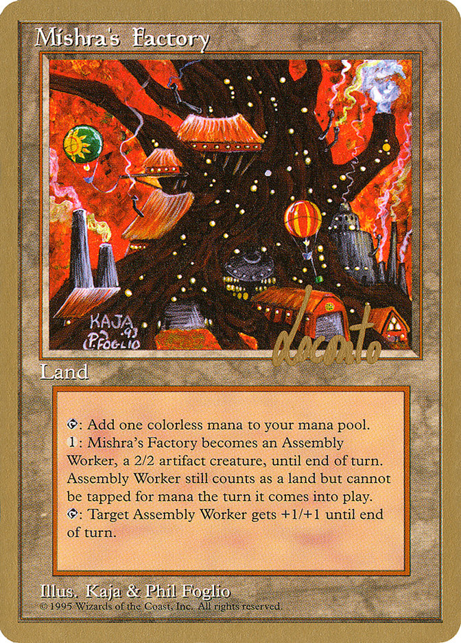 Mishra's Factory (Michael Loconto) [Pro Tour Collector Set] 