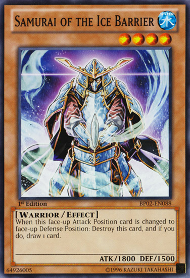 Samurai of the Ice Barrier [BP02-EN088] Mosaic Rare 