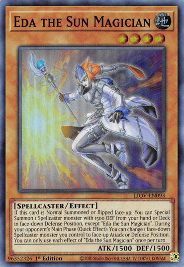 Eda the Sun Magician [LIOV-EN093] Super Rare 