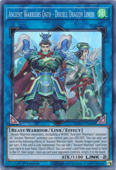Ancient Warriors Oath - Double Dragon Lords [ROTD-EN048] Super Rare 