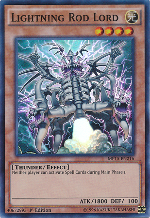 Lightning Rod Lord [MP15-EN216] Super Rare 