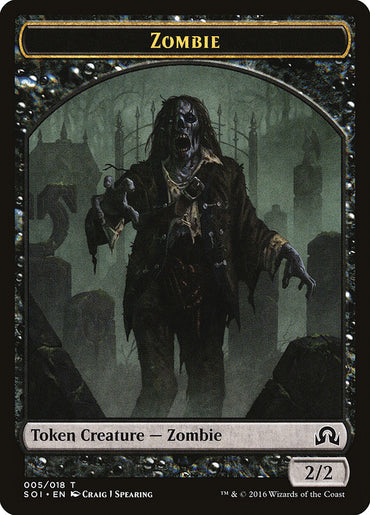 Zombie Token [Shadows over Innistrad Tokens] 