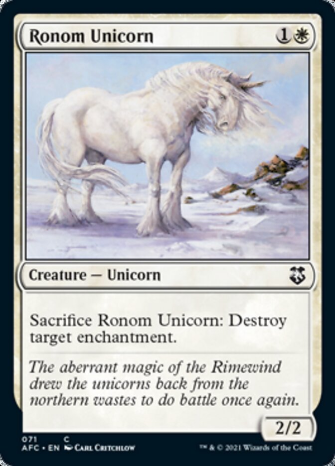 Ronom Unicorn [Dungeons &amp; Dragons: Adventures in the Forgotten Realms Commander] 