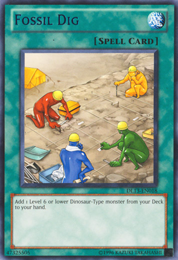 Fossil Dig (Blue) [DL13-EN018] Rare 