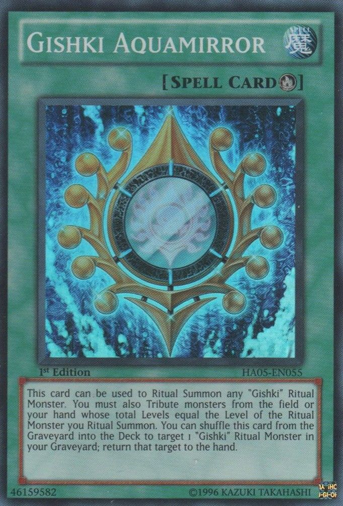 Gishki Aquamirror [HA05-EN055] Super Rare 