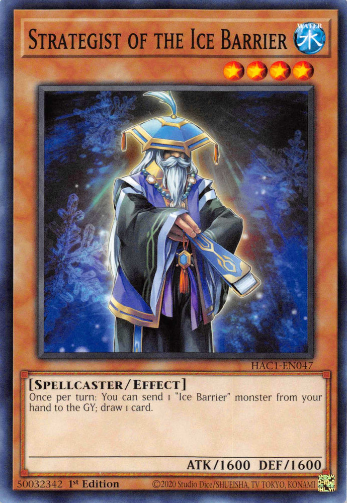 Strategist of the Ice Barrier [HAC1-EN047] Common 