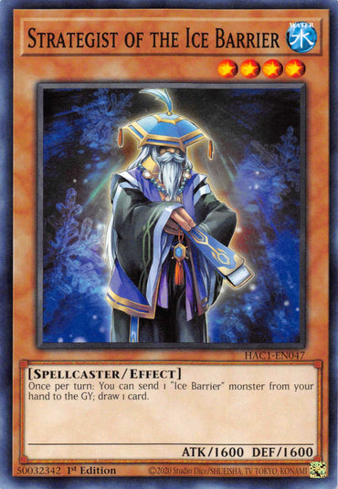 Strategist of the Ice Barrier [HAC1-EN047] Common 