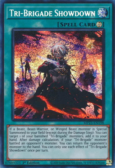 Tri-Brigade Showdown [MP23-EN198] Prismatic Secret Rare 