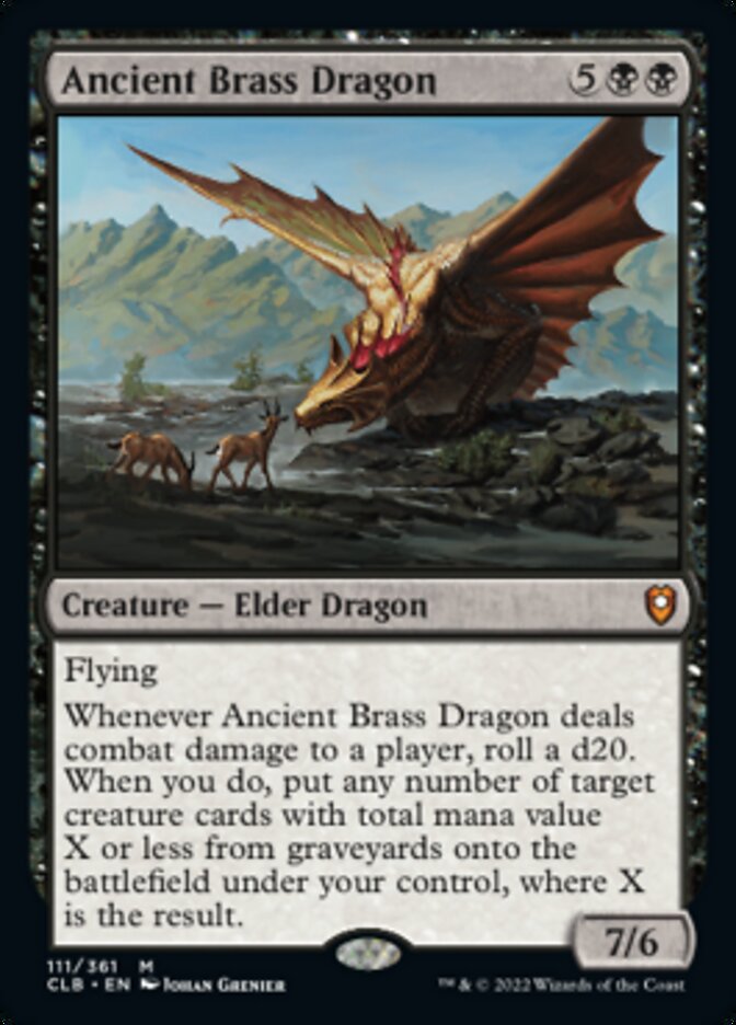 Ancient Brass Dragon [Commander Legends: Battle for Baldur's Gate] 