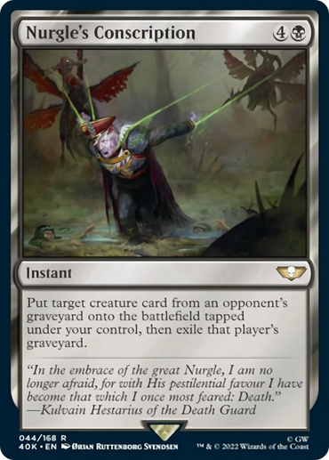 Nurgle's Conscription (Surge Foil) [Warhammer 40,000] 
