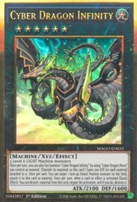 Cyber ​​Dragon Infinity (Alternate Art) [MAGO-EN033] Gold Rare 