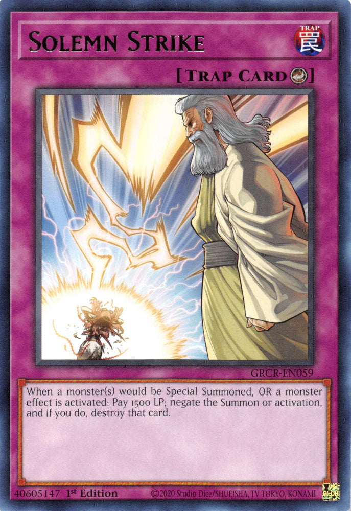 Solemn Strike [GRCR-EN059] Rare 