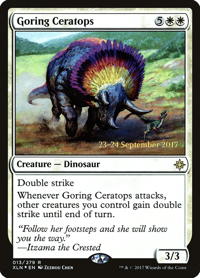 Goring Ceratops [Ixalan Prerelease Promos] 