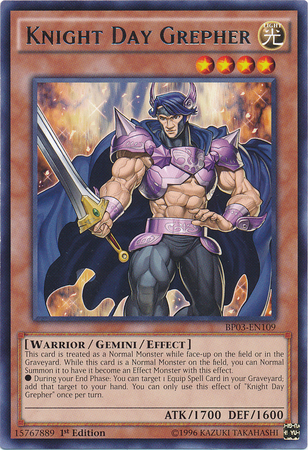 Knight Day Grepher [BP03-EN109] Rare 