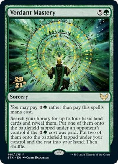 Verdant Mastery [Strixhaven: School of Mages Prerelease Promos] 