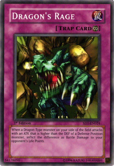 Dragon's Rage [SD1-EN024] Common 
