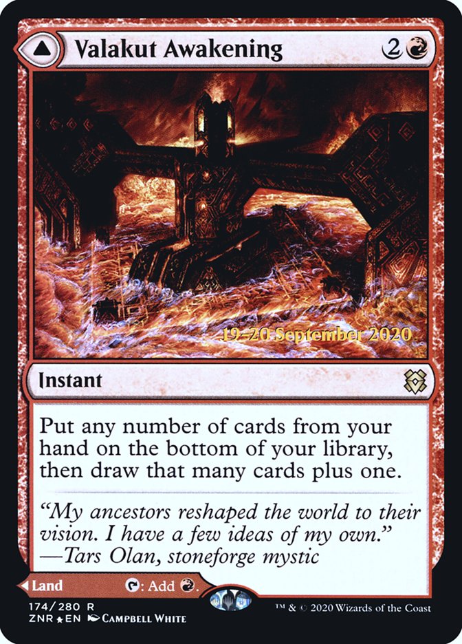 Valakut Awakening // Valakut Stoneforge [Zendikar Rising Prerelease Promos] 