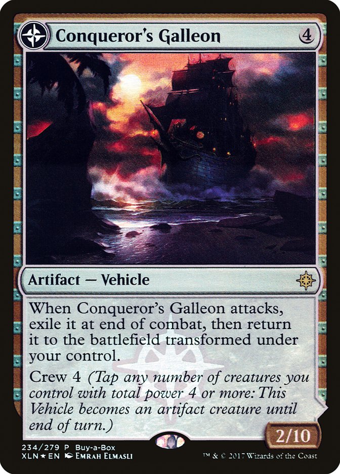 Conqueror's Galleon // Conqueror's Foothold (Buy-A-Box) [Ixalan Treasure Chest] 