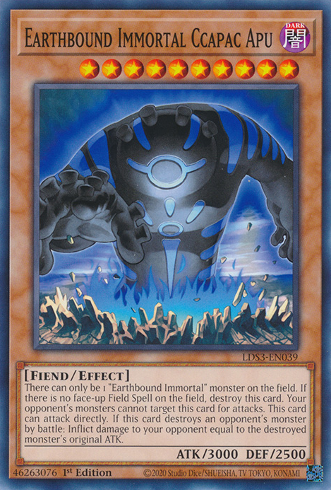 Earthbound Immortal Ccapac Apu [LDS3-EN039] Common 