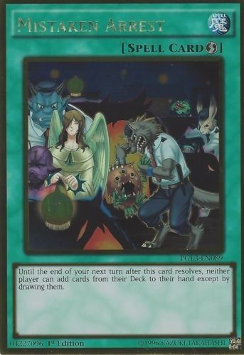 Mistaken Arrest [PGL3-EN089] Gold Rare 