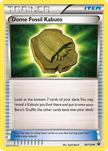 Dome Fossil Kabuto (96/124) [XY: Fates Collide]