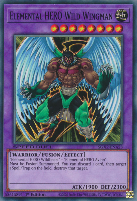 Elemental HERO Wild Wingman [SGX2-ENA23] Common 