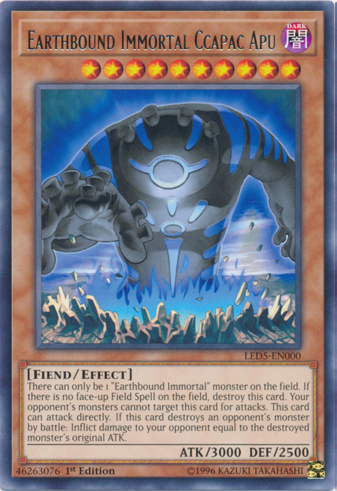 Earthbound Immortal Ccapac Apu [LED5-EN000] Rare 