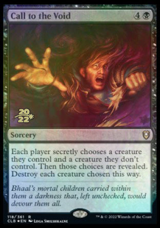 Call to the Void [Commander Legends: Battle for Baldur's Gate Prerelease Promos] 