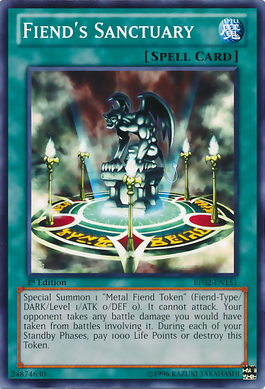 Fiend's Sanctuary [BP02-EN151] Mosaic Rare 