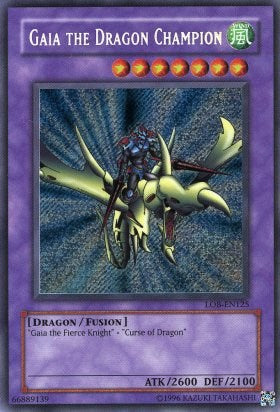 Gaia the Dragon Champion [LOB-EN125] Secret Rare 