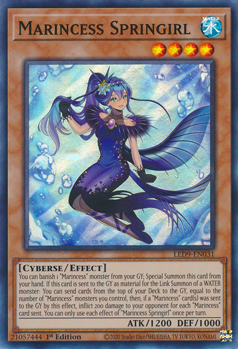 Marincess Springgirl [LED9-EN031] Super Rare 